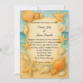 Faire-part de mariage photo du paysage marin côtie (Devant)