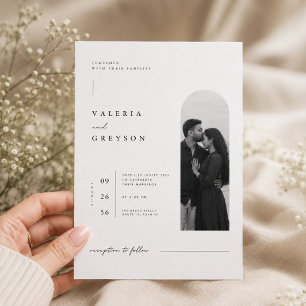 Faire-part de mariage photo Editorial Arch.