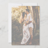 Faire-part de mariage photo Elegant Boho moderne (Dos)