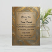 Faire-part de mariage photo en alliage de velours (Debout devant)