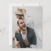 Faire-part de mariage photo florale de Pêche moder (Dos)