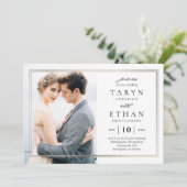 Faire-part de mariage photo frontière Posh PBD (Debout devant)
