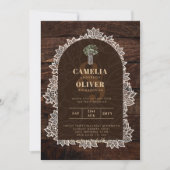 Faire-part de mariage PHOTO Gypsophile rustique de (Devant)