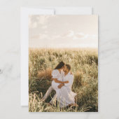 Faire-part de mariage PHOTO Gypsophile rustique de (Dos)