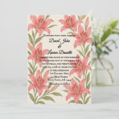 Faire-part de mariage photo Lavish Lily (Debout devant)