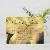 Faire-part de mariage photo Lilium Flower (Debout devant)