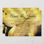 Faire-part de mariage photo Lilium Flower (Devant / Derrière)