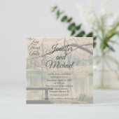 Faire-part de mariage photo Love Never Fails (Debout devant)