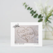 Faire-part de mariage photo "Mariés" (Debout devant)