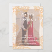 Faire-part de mariage photo Mehndi (Devant)