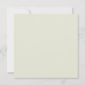 Faire-part de mariage photo minimal vert (Dos)