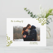 Faire-part de mariage photo minimale (Debout devant)