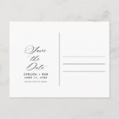 Faire-part de mariage photo minimaliste (Dos)