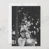 Faire-part de mariage photo minimaliste (Dos)