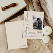 Faire-Part de Mariage Photo Minimaliste Moderne