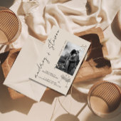 Faire-Part de Mariage Photo Minimaliste Moderne