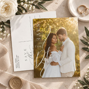 Faire-Part de Mariage Photo Minimaliste Moderne