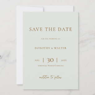 Faire-part de mariage photo minimaliste moderne