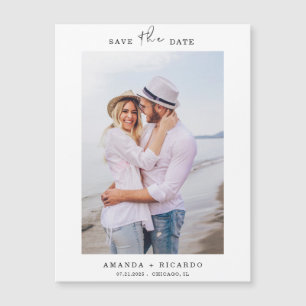 Faire-part de mariage photo minimaliste tendance m