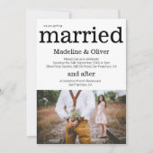 Faire-part de mariage Photo Modern Chic Invitation (Devant)