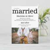 Faire-part de mariage Photo Modern Chic Invitation (Debout devant)