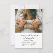 Faire-part de mariage photo moderne (Dos)
