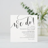 Faire-part de mariage photo moderne (Debout devant)