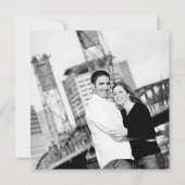 Faire-part de mariage photo moderne (Dos)