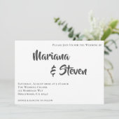 Faire-part de mariage photo moderne (Debout devant)