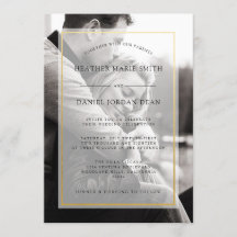Faire-part de mariage photo moderne