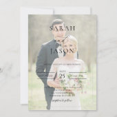 Faire-part de mariage photo moderne (Devant)