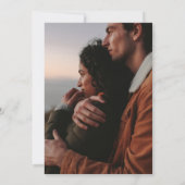 Faire-part de mariage photo moderne (Dos)