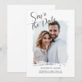 Faire-part de mariage photo moderne (Devant / Derrière)