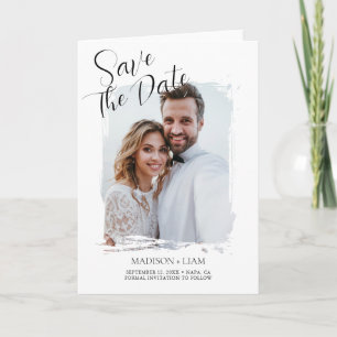 Faire-part de mariage photo moderne