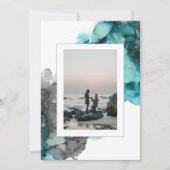 Faire-part de mariage photo moderne Abstrait (Devant)