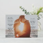 Faire-part de mariage photo moderne Atmosphère (Debout devant)