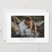Faire-part de mariage Photo Moderne Avec Code Qr (Devant)
