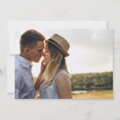 Faire-part de mariage photo moderne chic et minima (Dos)