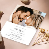 Faire-part de mariage photo moderne élégante perso