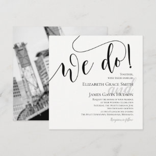 Faire-Part de Mariage Photo Moderne Nous Nous Mari