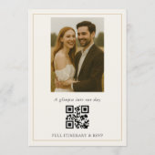 Faire-Part de Mariage Photo Moderne Simple (Dos)