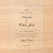 Faire-part de mariage photo monogrammé moderne (Recto)