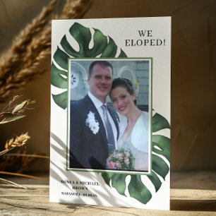 Faire-part de mariage Photo Monstera Nous nous som