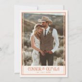 Faire-part de mariage photo occidental moderne (Dos)