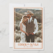 Faire-part de mariage photo occidental moderne (Dos)
