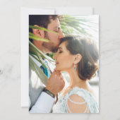Faire-part de mariage photo orchidée blanche éléga (Dos)