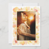 Faire-part de mariage photo Peaches Cream Gold Fra (Dos)