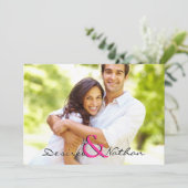 Faire-part de mariage photo personnalisable (Debout devant)