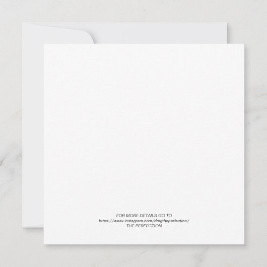 Faire-part de mariage photo personnalisé moderne (Dos)