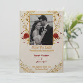 Faire-part de mariage photo personnelle (Debout devant)